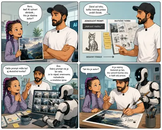 Je autor ten, kto napísal prompt?
